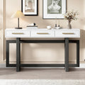 Elegant Console Table with Three Drawers, Extra Long Entryway Table for Entryway, Hallway, Living Room, Foyer, Corridor