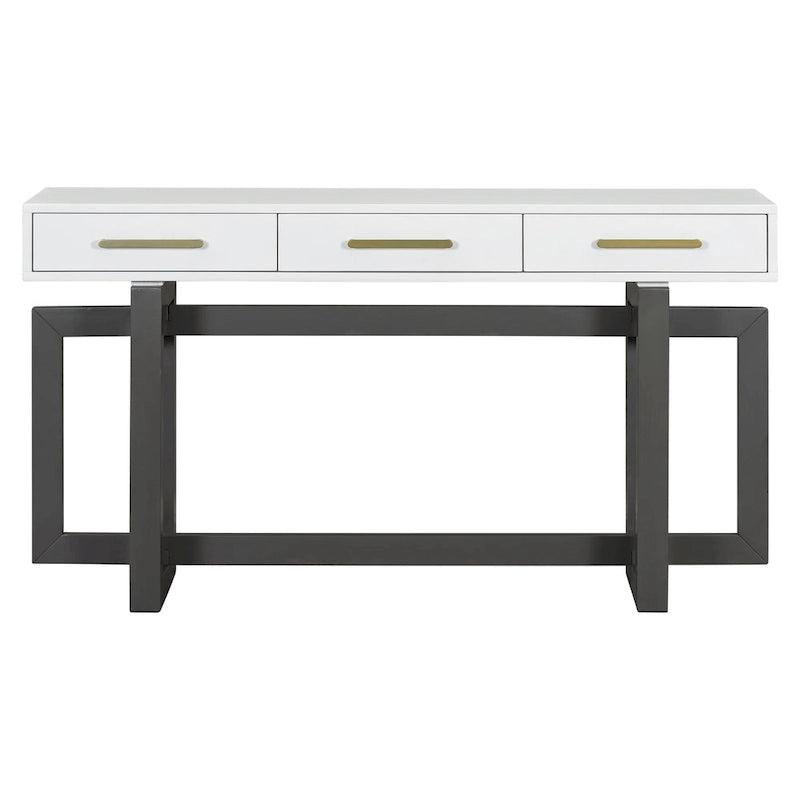 Elegant Console Table with Three Drawers, Extra Long Entryway Table for Entryway, Hallway, Living Room, Foyer, Corridor
