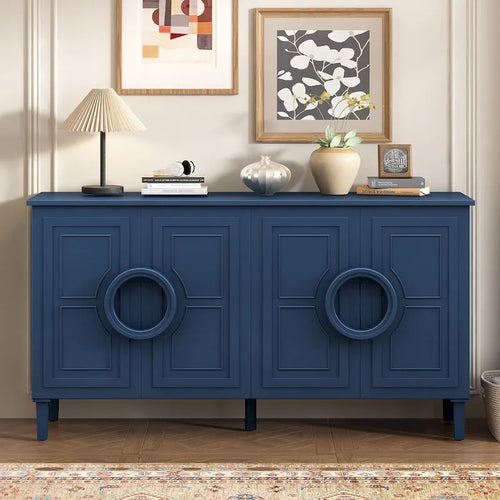 59 4-Door Console Table with Round Handles