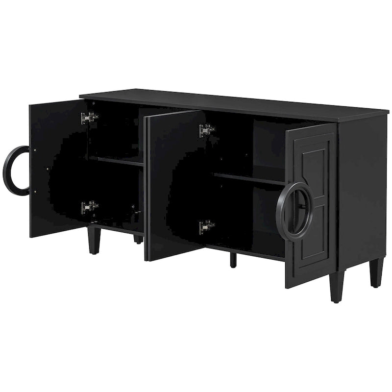 59 4-Door Console Table with Round Handles
