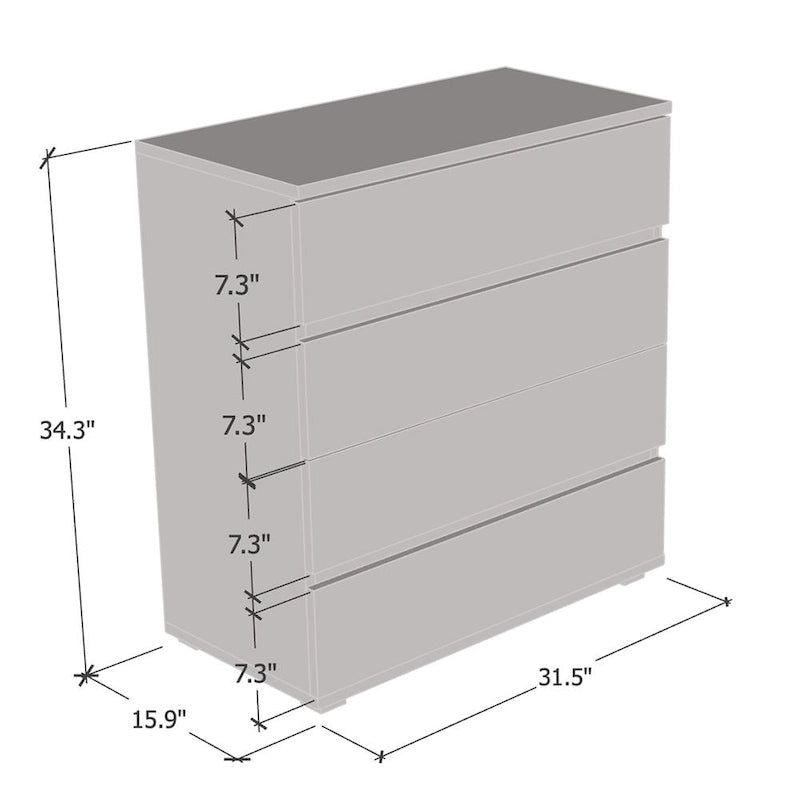Glossy Modern Dresser