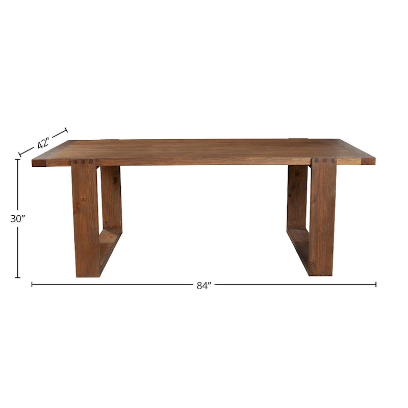 Wood Dining Table in Antique Cappuccino