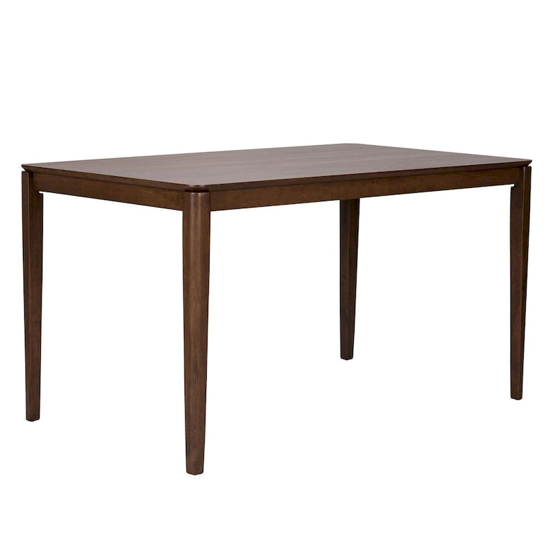 Satin Walnut Rectangular Leg Table