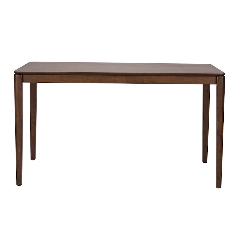 Satin Walnut Rectangular Leg Table