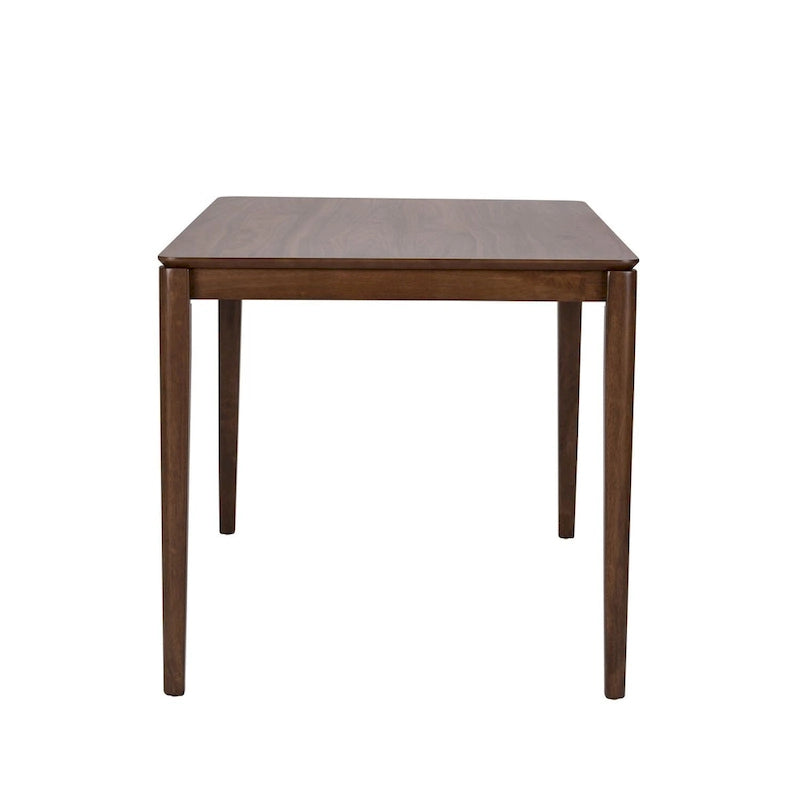 Satin Walnut Rectangular Leg Table