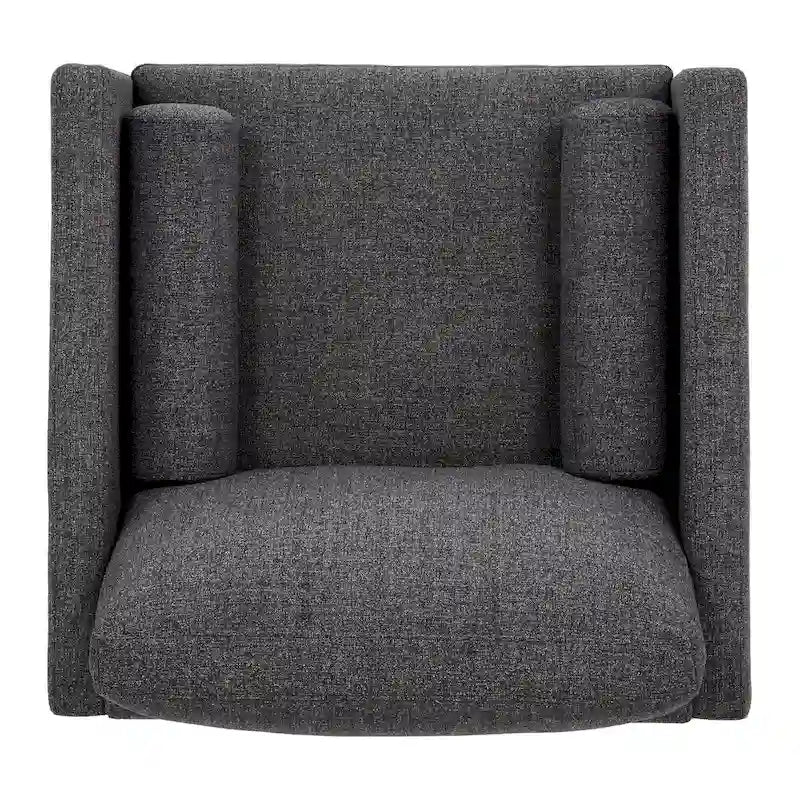 Mid-Century Tapered Leg Chair with Pillows