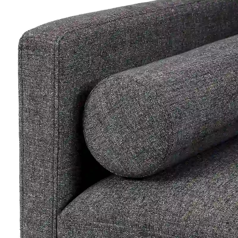 Mid-Century Tapered Leg Chair with Pillows