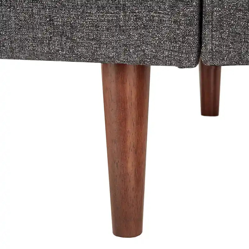 Mid-Century Tapered Leg Chair with Pillows