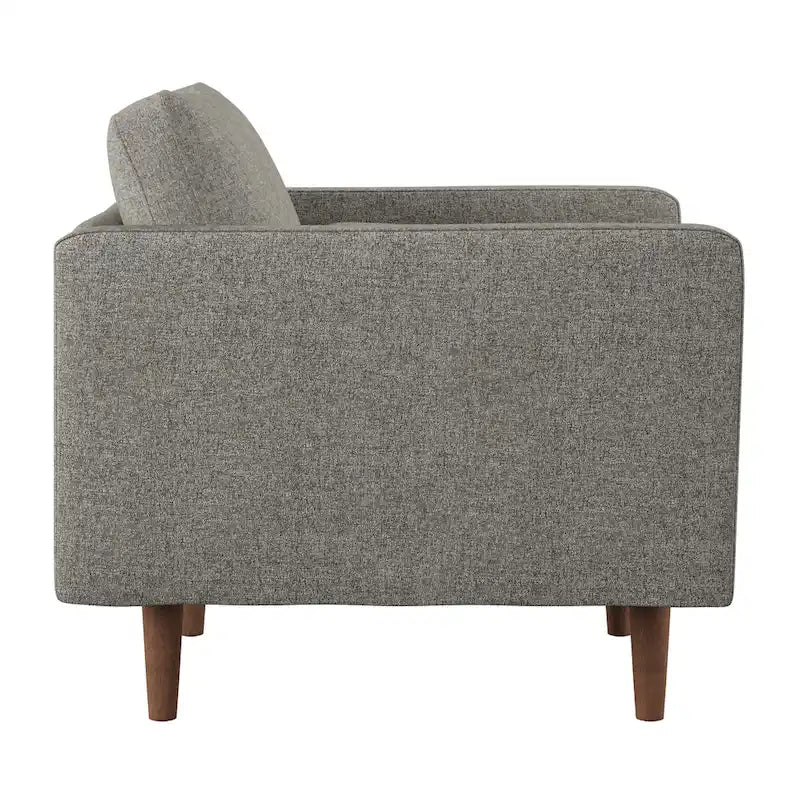 Mid-Century Tapered Leg Chair with Pillows