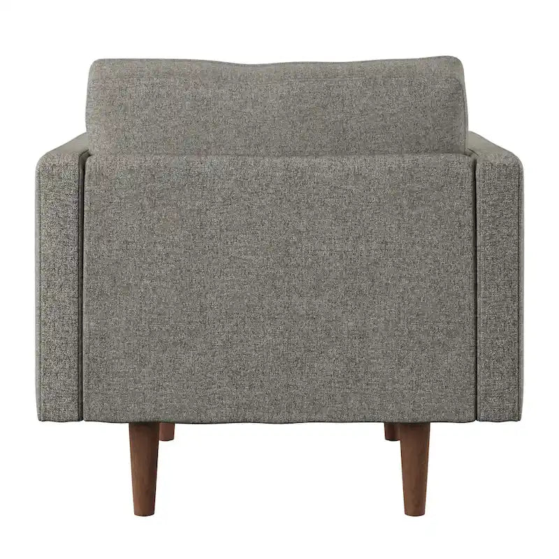 Mid-Century Tapered Leg Chair with Pillows