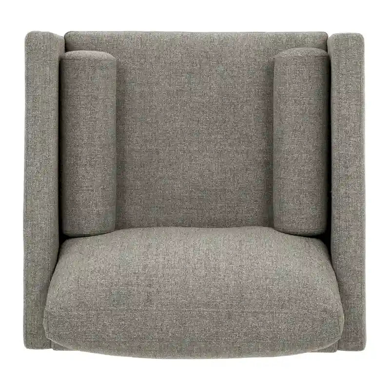 Mid-Century Tapered Leg Chair with Pillows