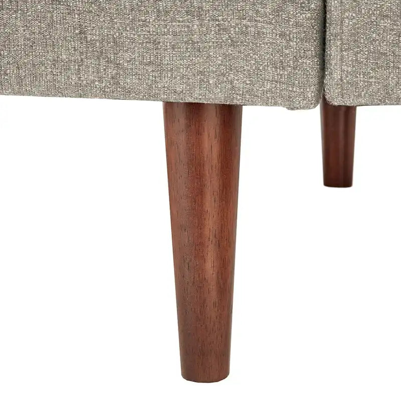 Mid-Century Tapered Leg Chair with Pillows