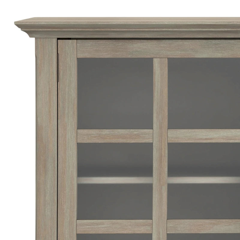 SOLID WOOD 62 inch Wide Transitional Wide Storage Cabinet - 62w x 18d x 34 h