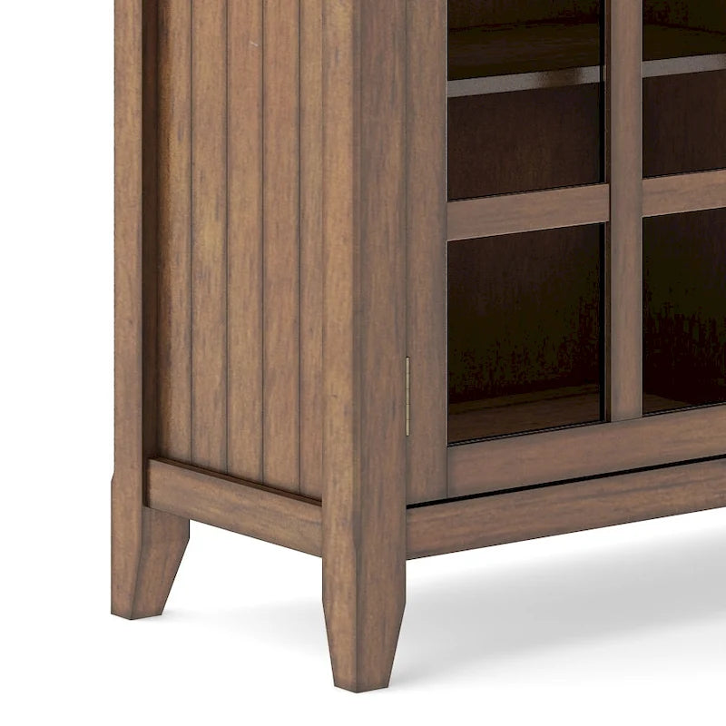 SOLID WOOD 62 inch Wide Transitional Wide Storage Cabinet - 62w x 18d x 34 h