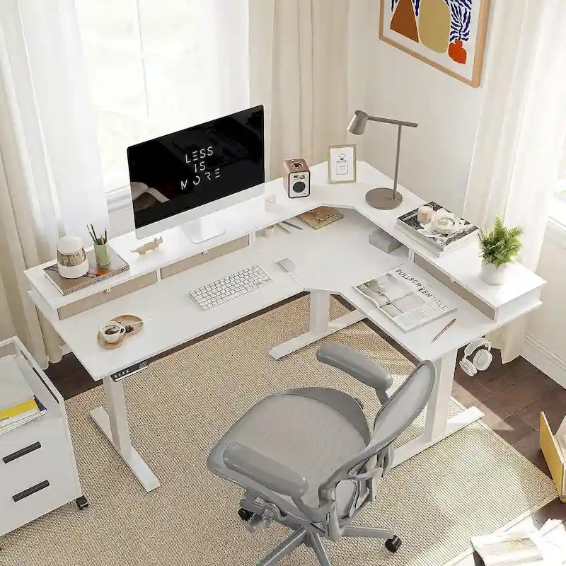 /Home Office Furniture/Brown&Black/Wood/Standing Desk/Desks