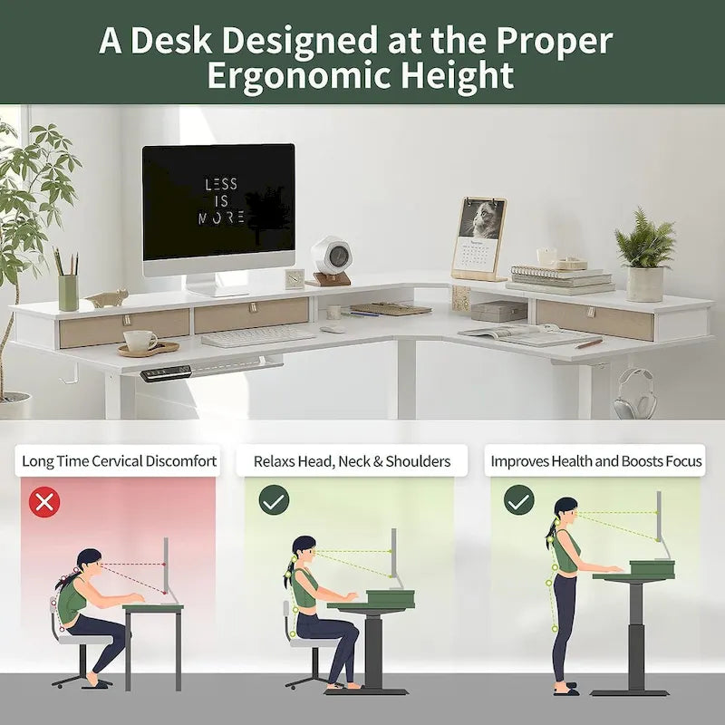 /Home Office Furniture/Brown&Black/Wood/Standing Desk/Desks