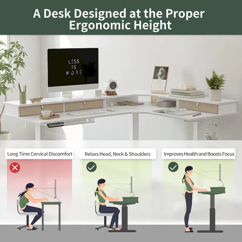 /Home Office Furniture/Brown&Black/Wood/Standing Desk/Desks