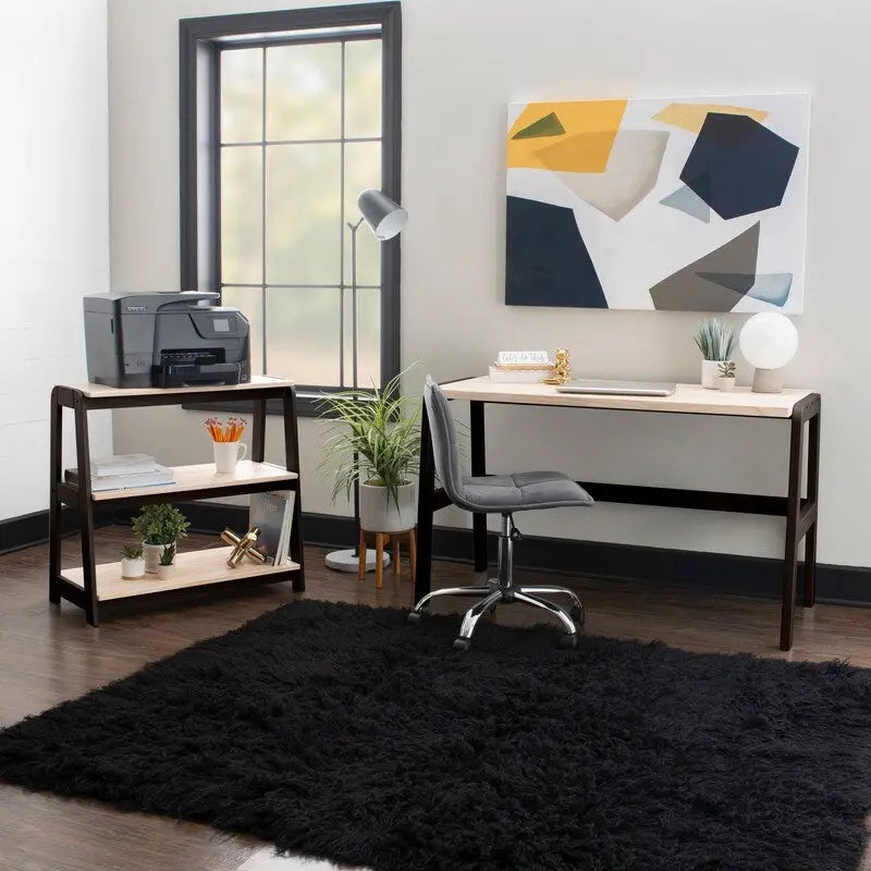 Natural Wood Top Desk