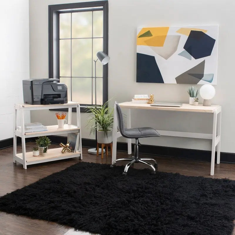 Natural Wood Top Desk