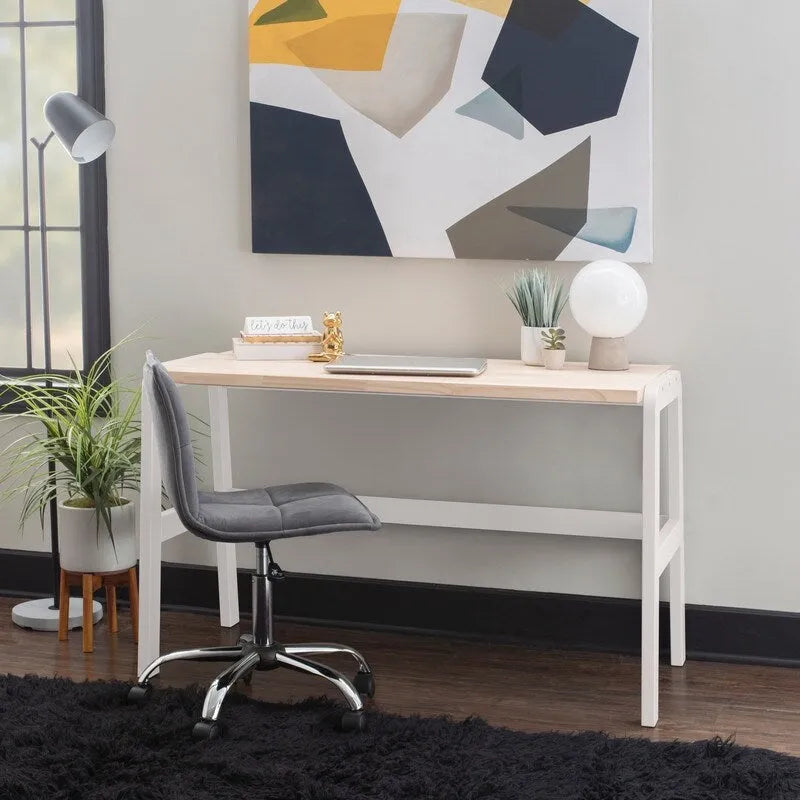 Natural Wood Top Desk