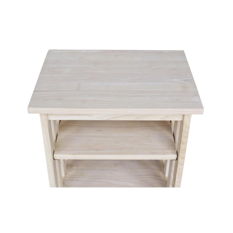 Natural Wood Printer Stand