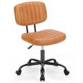 Low Back Task Chair Small Home Office Chair with Wheels