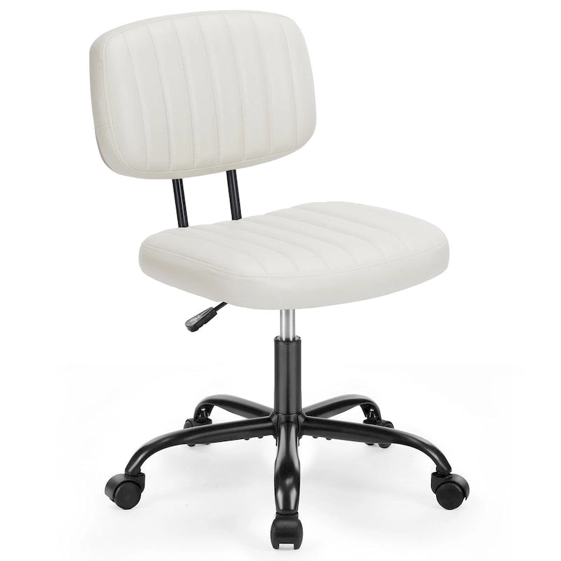Low Back Task Chair Small Home Office Chair with Wheels