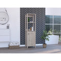 Linen Cabinet with 4 Shelves and Single Door Cabinet