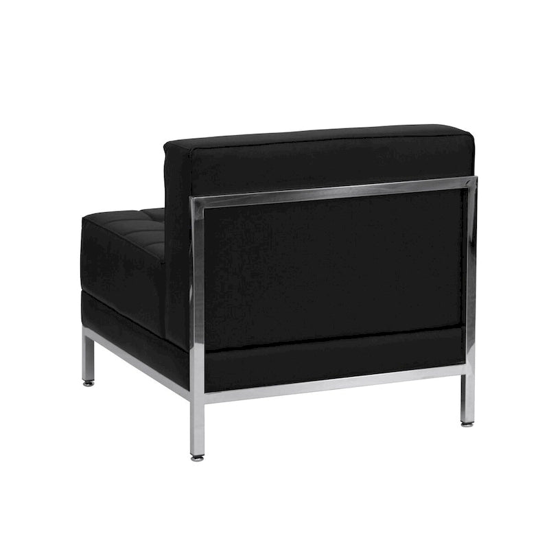 9 Piece Modular Sectional Configuration - Stainless Steel Legs - 140.5W x 28.75 - 140.5D x 27.5H