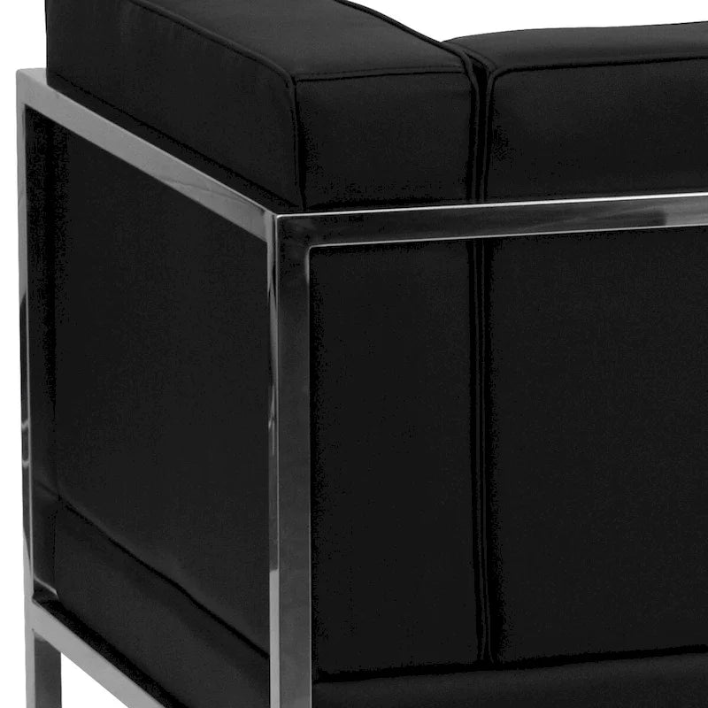 9 Piece Modular Sectional Configuration - Stainless Steel Legs - 140.5W x 28.75 - 140.5D x 27.5H