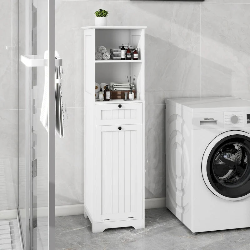 1-Compartment 1-Drawer Tilt-Out Laundry Sorter Cabinet