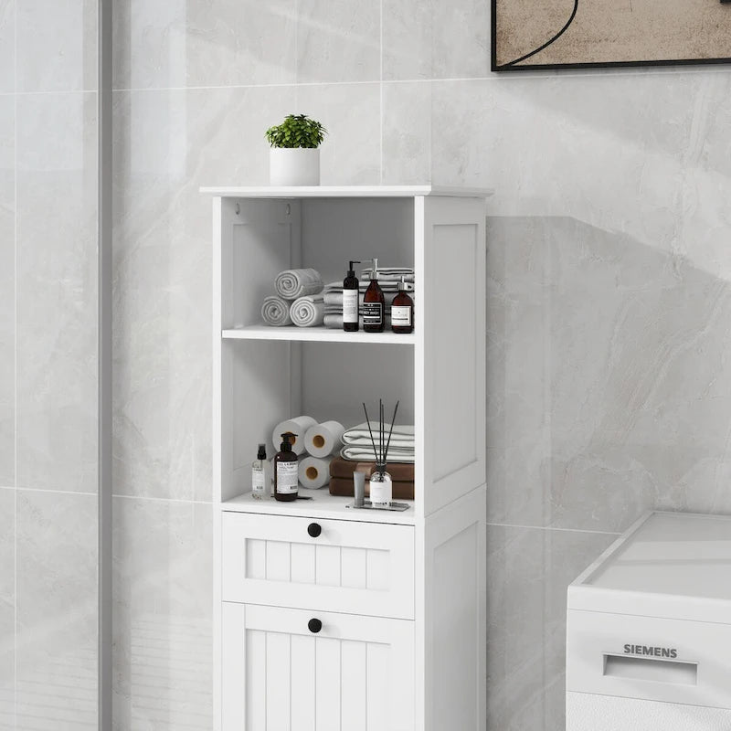 1-Compartment 1-Drawer Tilt-Out Laundry Sorter Cabinet