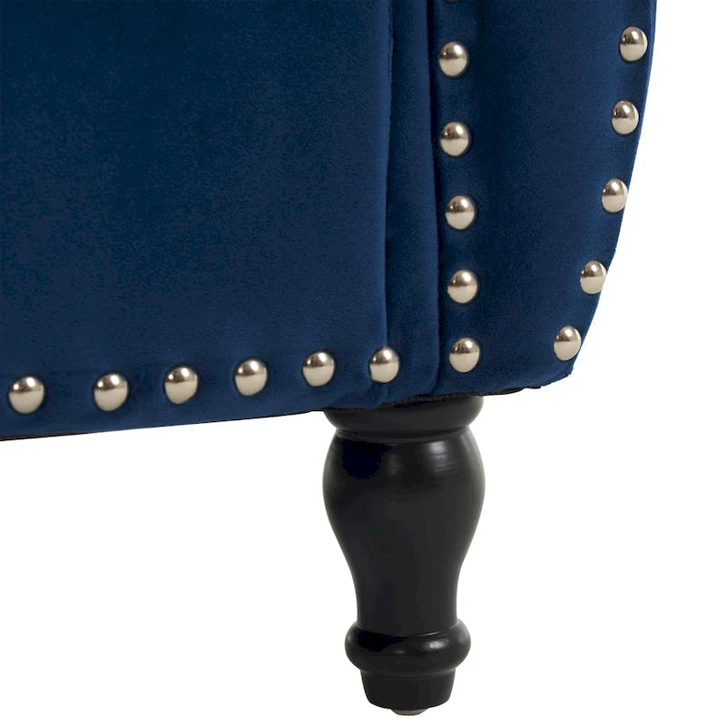 Traditional Velvet Multifuntional Storage Ottoman Bench with Pillow