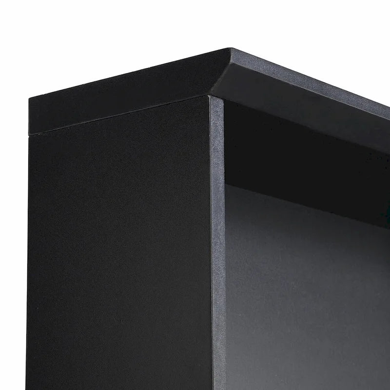 Wide Hall Tree with Storage Bench - Minimalist Shoe Cabinet, Cube Storage, 8 Hooks